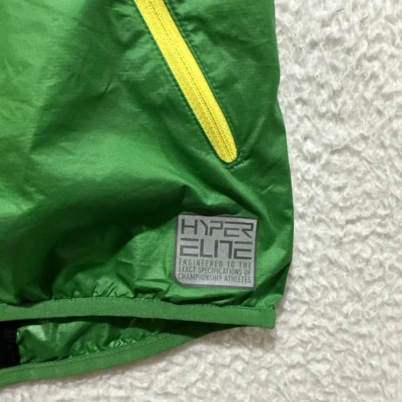 Nike Men's Vest Size M Team Issue Oregon Ducks Hyper Elite Full‎ Zip Green - Picture 7 of 16